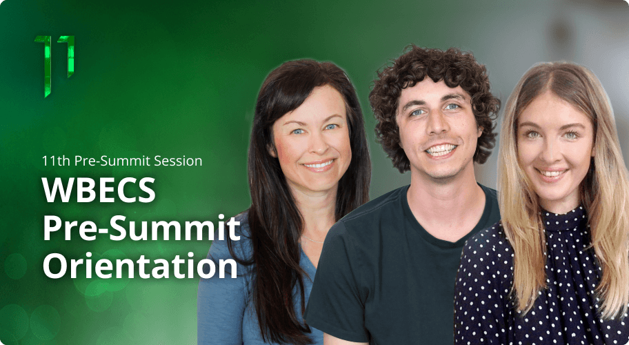 WBECS Pre-Summit Orientation PM Photo